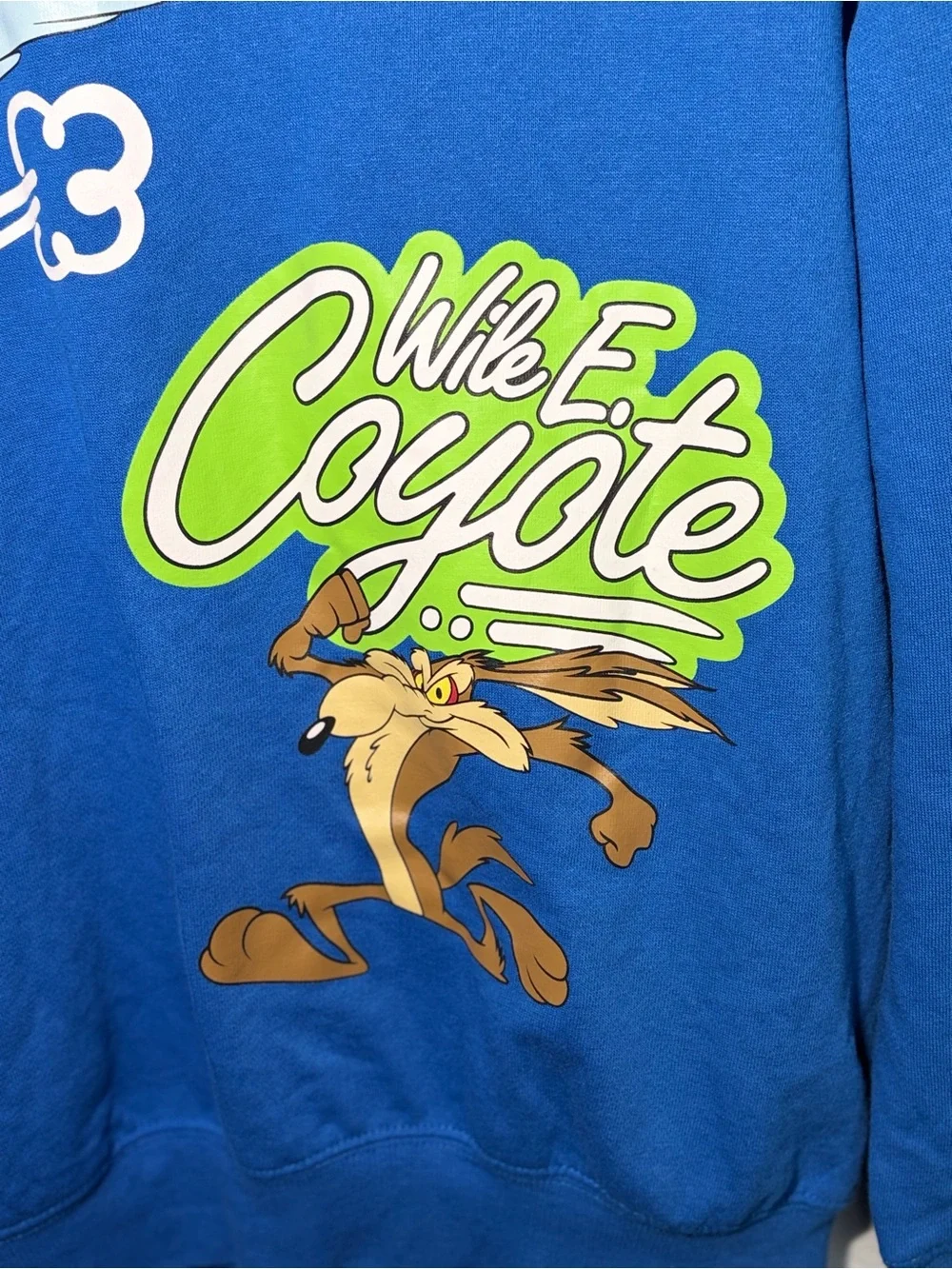 Warner Bros. Bright Blue Looney Tunes Zipper Hoodie